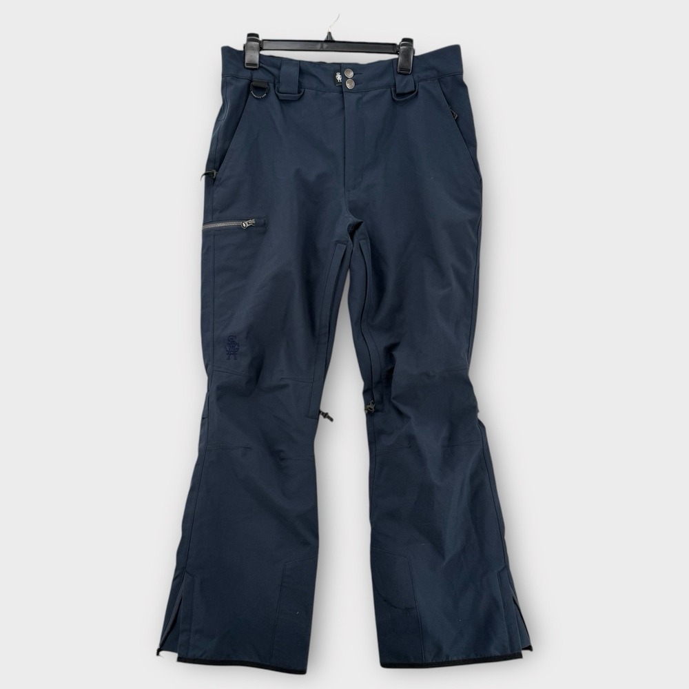 Saga Outerwear Snow Pants Mens Medium Navy‎ Blue Waterproof Insulated Ski Tek